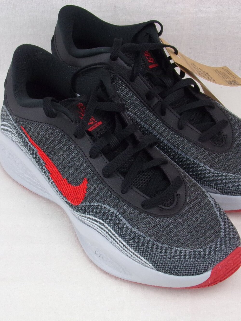 Nike GT Hustle Academy Basketball Shoes 11.5 Black Flyknit FJ7791-002 Trainer